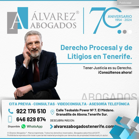 Abogados Procesal y de Litigios Tenerife. Tener Justicia es su Derecho. Abogado Juicio Tenerife. Consúltenos ahora sin compromiso. Resolviendo problemas desde 1954. https://alvarezabogadostenerife.com/areas-derecho/derecho-procesal/  #alvarezabogados #abogadostenerife #abogados #Tenerife #litigios #derecho #procesal #juicios #juzgados #tenerifelegal #derechotenerife 