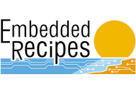 Graphic with text saying "Embedded Recipes"