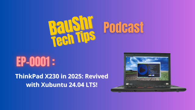 Hey fellow tech enthusiasts! Ever wonder if an almost decade-old laptop can still be relevant? We put the ThinkPad X230 to the test in 2025, running Xubuntu 24.04 LTS, and the results might surprise you. What's your favorite older laptop that's still going strong? Listen to our full discussion: [https://youtu.be/TeP8G3IfmxQ] #ThinkPadFan #XubuntuLinux #VintageTech #PodcastLife #TechTalk