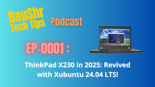 Hey fellow tech enthusiasts! Ever wonder if an almost decade-old laptop can still be relevant? We put the ThinkPad X230 to the test in 2025, running Xubuntu 24.04 LTS, and the results might surprise you. What's your favorite older laptop that's still going strong? Listen to our full discussion: [https://youtu.be/TeP8G3IfmxQ] #ThinkPadFan #XubuntuLinux #VintageTech #PodcastLife #TechTalk