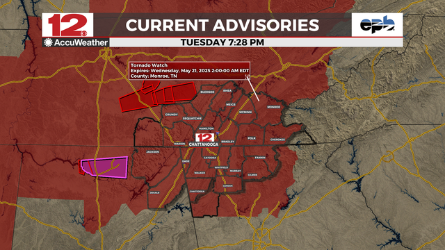 #WDEFNews12 #WDEFWeather #News12Weather - New #TornadoWatch issued for the eastern @WDEFNews12 viewing area, in effect until 2 AM EDT. 

Tornado watch continues for the western viewing area until 11 PM EDT. 