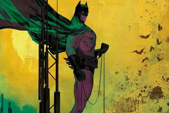 Batman observes the city from a roof in Detective Comics 1097
