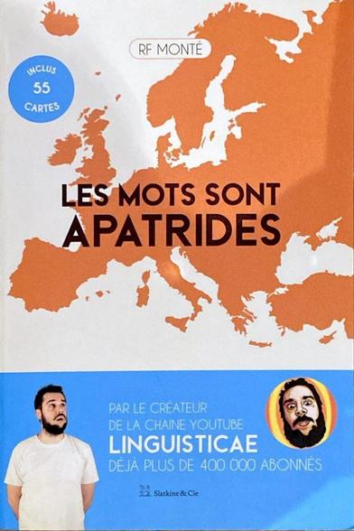 Couverture du Livre «Les Mots sont apatrides» avec une carte de l'Europe en rouge.