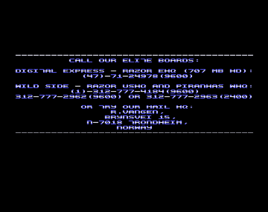 Screenshot of "Wacko Jr. in Wonderland" - Crack: Razor - Published by New Line on Commodore Amiga (1990)