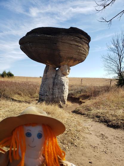Ranger Sarah found the other Mushroom Rock at the State Park.
— at Mushroom Rock State Park.
