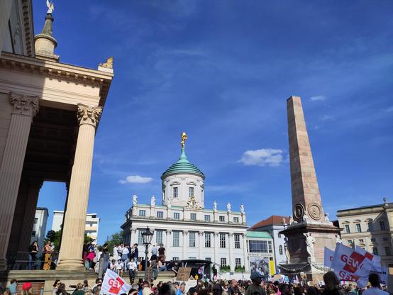 Demonstration der GEW auf dem Alten Markt Potsdam