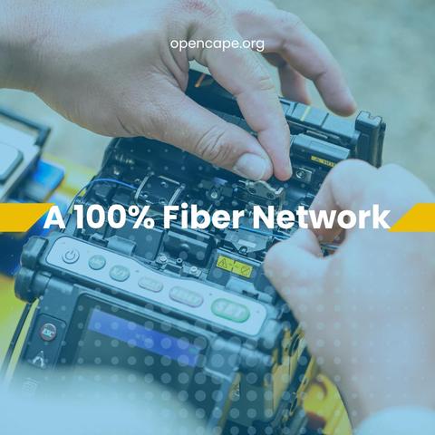 Image fiber optic cable splicing opencape.org A 100% Fiber Network
