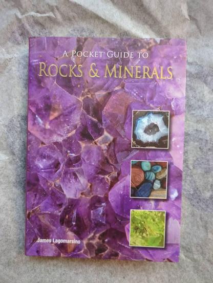 A book called "a pocket guide to rocks and minerals"