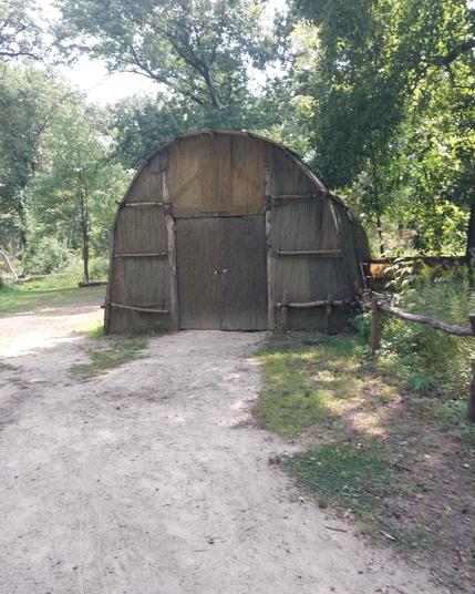E #POTAWATOMI

in the mid-18th century, the Potawatomi settled in this area from Wisconsin and Michigan. They had numerous camps in Northern Illinois including at The Grove where Deer Trail crossed Milwaukee Avenue. The Illinois prairie was well-suited to their hunting and gathering lifestyle. Kennicott family legend references a peaceful interaction between the family and their Potawatomi neighbors.