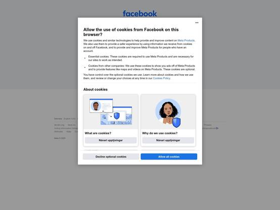 Screenshot of phishing site