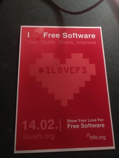 We love you Free Software!