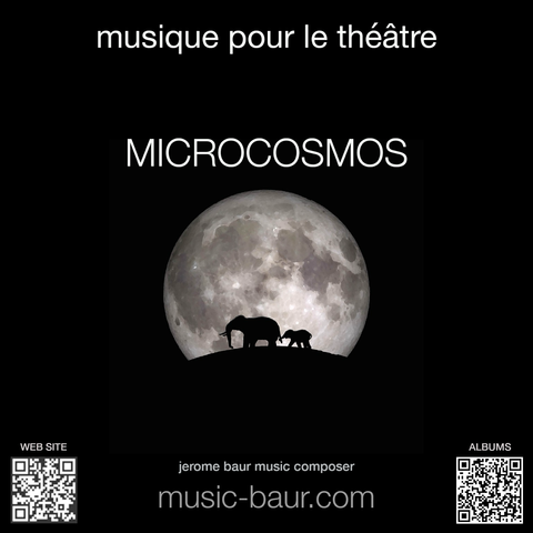 Poster of Microcosmos, a theater show, music by Jerome baur