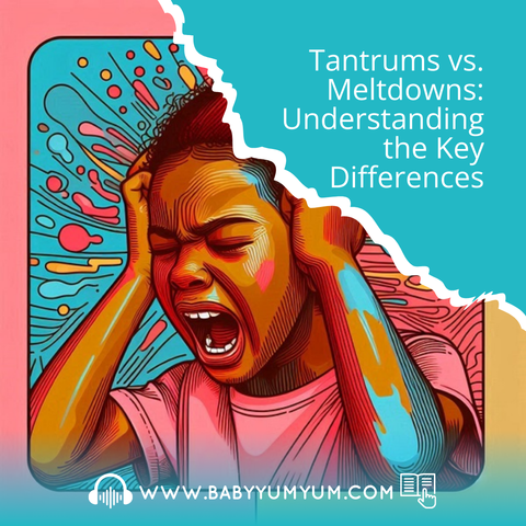 As parents and caregivers, it can be tricky to distinguish between a tantrum and a meltdown. Both involve intense emotions like crying, yelling, or even physical outbursts, but the causes and how to manage them are different. 🌟