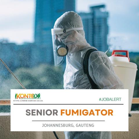 Senior Fumigator (JB5352) at Kontak Recruitment in Johannesburg