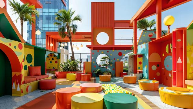 Affective geometries: design that brings children and adults together
The design considers both the needs of children and the well-being of adults, without sacrificing a sense of wonder.