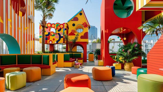 Affective geometries: design that brings children and adults together
The design considers both the needs of children and the well-being of adults, without sacrificing a sense of wonder.