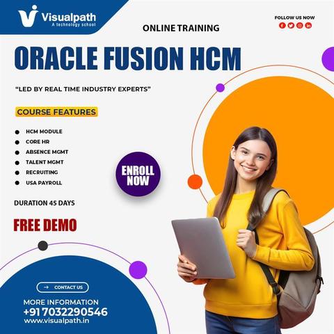 🎓 Master Oracle Fusion HCM Online – Learn from Real-Time Industry Experts!
🔹 Core HR
🔹 Absence Management
🔹 Talent Management
🔹 Recruiting
🔹 USA Payroll
🔹 HCM Modules

✅ Free Demo Available
✅ Real-time Projects & Expert Guidance
✅ Certification Support
✅ 24/7 Learning Access
📅 Duration: 45 Days
📞 Call or WhatsApp: +91 7032290546
🌐 Website: https://www.visualpath.in/oracle-fusion-hcm-online-training.html 
📖 Read More: https://visualpathblogs.com/category/oracle-fusion-hcm/ 

#OracleFusionHCMCloud #hcmtraining #OracleHCM #fusionhc #CoreHR #talentmanagement #éducation 
