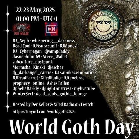 World Goth Day 22-23 May 2025 on Twitch!