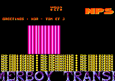 Screenshot of "Hammer Boy" - Crack and Trainer: Nul Part System (NPS) - Published by Dinamic Software on Amstrad CPC (1991)