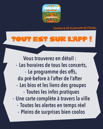 Tout est sur l'app