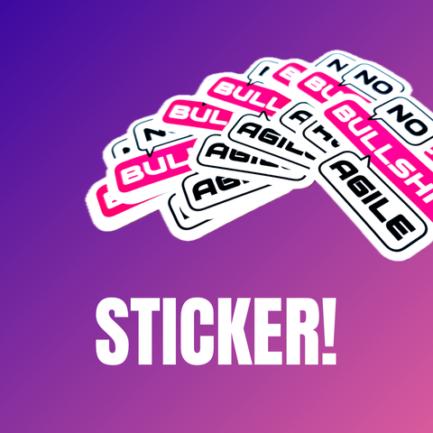 No Bullshit Agile Sticker