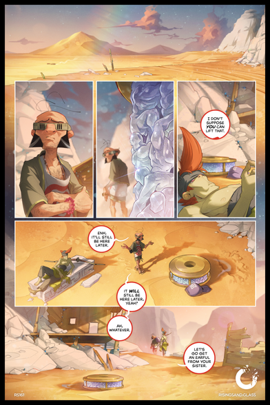 RS161, wherein Sorril and Bome decide to come back later for their loot.