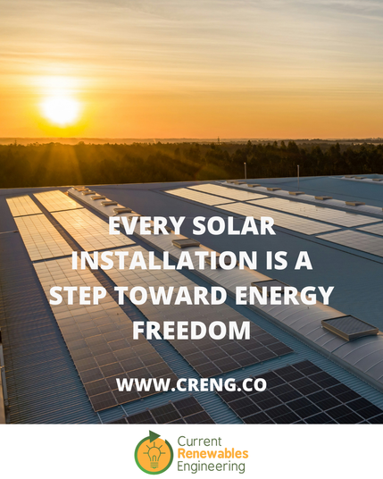 Every Solar Installation is a step toward energy freedom.