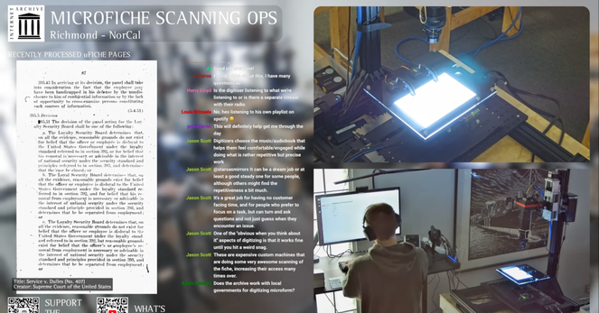 Peek Inside: Internet Archive Digitizes History Live Now.