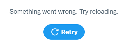 Screenshot of the X (formerly Twitter) social media platform showing a message that reads 'Posts aren’t loading right now' with an option to 'Try again' underneath.