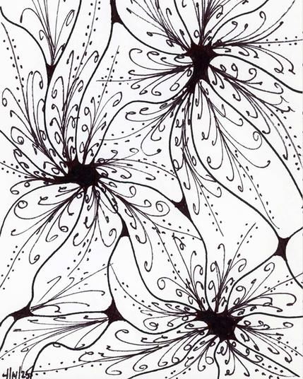 pen and ink drawing resembling human neurons