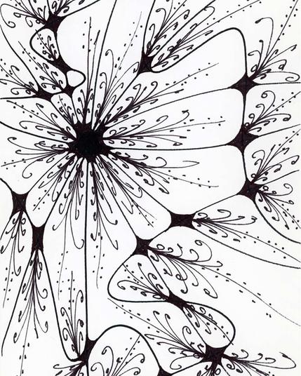 pen and ink drawing resembling human neurons