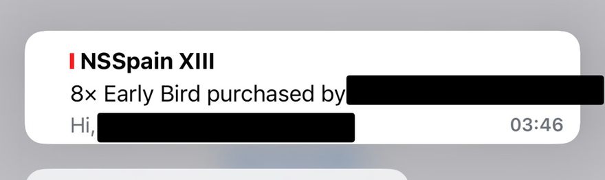 8 tickets bought