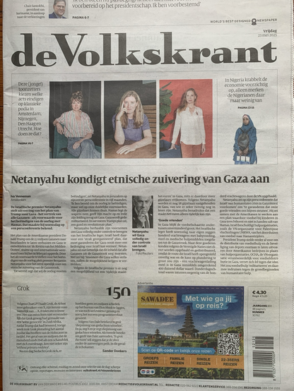 Voorpagina De Volkskrant 23-5-2025