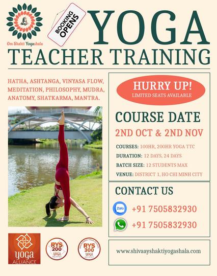 yoga teacher training in vietnam