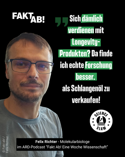 Molekularbiologe Felix Richter im ARD-Podcast "Fakt ab!"