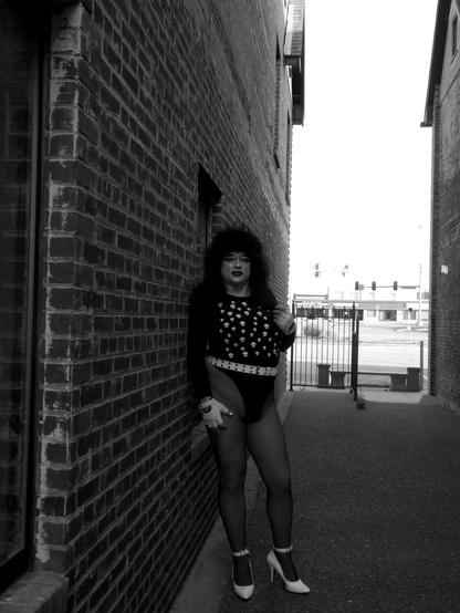 Back Ally 80s Goth Black And White 