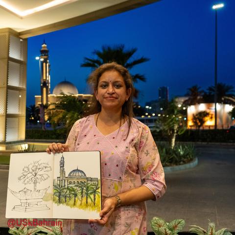 ✨ What a fantastic day at the USk Bahrain Meetup! 🎨 On May 16th, 2025, we gathered at Oasis Mall to capture the beauty of The Al Fateh Grand Mosque through our sketches. 🕌💖 The energy was incredible, and it was wonderful to see everyone’s creativity shine!

Thank you to all who joined us for this inspiring day of art and community. Until next time! 🖌️✍️

@praseetha.art

#uskbahrain
#urbansketchers #artcommunity #sketchingtogether #alfatehgrandmosque #manama #bahrain🇧🇭 #osaismall #sketchwalker