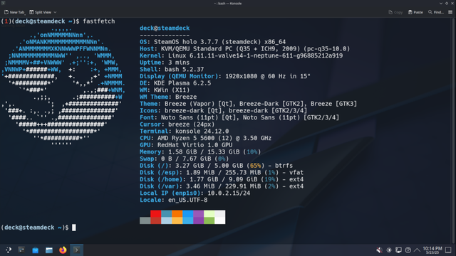 SteamOS fastfetch