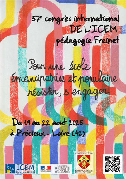 Affiche du Congrès de l'ICEM Pédagogie Freinet