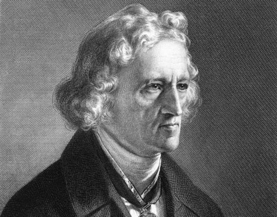 Bild des deutschen Philologen Jacob Grimm (1785-1863)