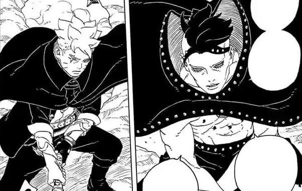 Boruto vs. Jura from the manga series Boruto: Two Blue Vortex Chapter 22.
