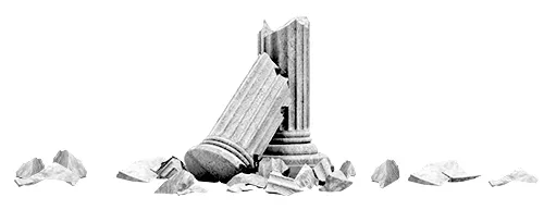 collapsed pillar