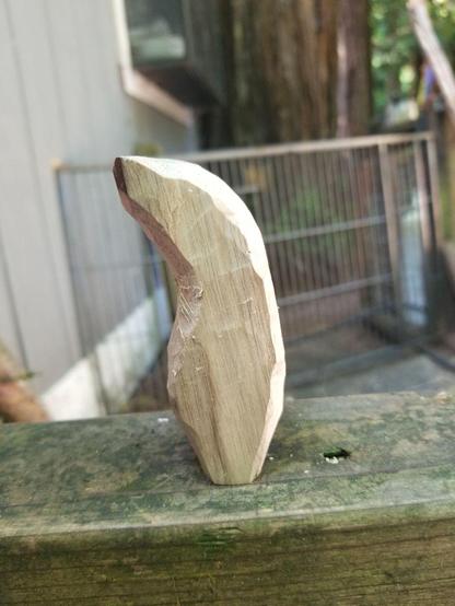 step 3, the interior curve. now it's an arch, or an elongated C shape with one fat end