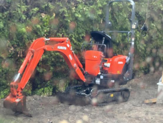 A Kubota front loading excavator