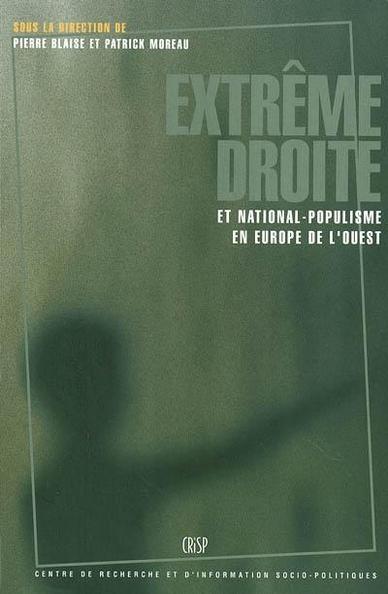 Extrême droite et national-populisme en Europe de l'Ouest : analyse par pays et approches transversales

Contributeur(s) : Pierre Blaise et Patrick Moreau 

Saccage de foyers pour demandeurs d'asile en Allemagne, profanation de cimetières en France, concerts de groupes aux comportements et aux textes incitants à la haine et à la violence, poussée électorale dans la plupart des pays, participation au gouvernement en Autriche et en Italie... 

Depuis le milieu des années 1980, l'extrémisme de droite connaît un indéniable essor en Europe de l'Ouest. Certains de ses succès électoraux ont été suivis d'un déclin rapide. Mais dans la plupart des États, quoique de manière inégale, le phénomène demeure fort préoccupant.

Quelle est la nature des formations politiques en présence, quelles sont leurs idéologies, leurs bases sociales, leurs perspectives d'avenir au début du 21e siècle ?

Cet ouvrage analyse pays par pays les événements politiques clés, la sociologie électorale, les stratégies politiques, les modes d'organisation et les biographies qui ont eu une influence sur la constitution et l'évolution des partis d'extrême droite. Des approches transversales complémentaires abordent des problématiques nouvelles, comme l'internet, ou transnationales, comme la culture skinhead ou l'ésotérisme.

cf complotisme du 21e siècle et assise consolidée de ces partis dans les gouvernements européens.