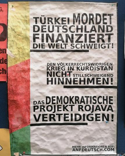 Das demokratische Projekt Rojava verteidigen!

#rojava #freekurdistan #berlinposter #politicalposter