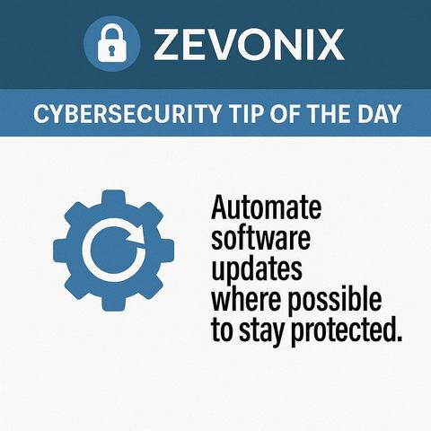 Automate software updates where possible to stay protected.