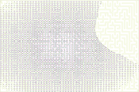A colorful autogenerated maze. Picture generation details: screen height: 1098, screen width: 1647, primary background color #928B7B, primary line color: #A899BC, using gradient mask mask35.png, gradient background color #FF00FF, square: 25, width: 14, radiusB: 7, radiusW: 7, effect: 1