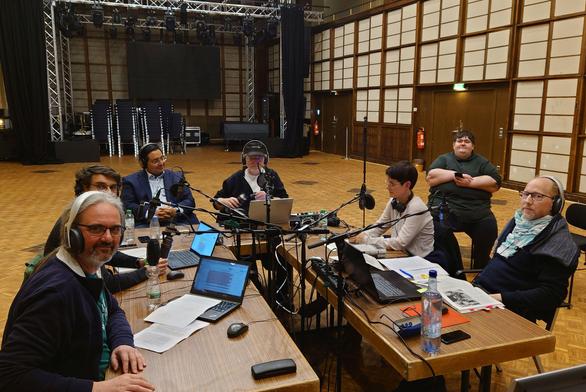 In kleinen Sendesaal im Haus des Rundfunks