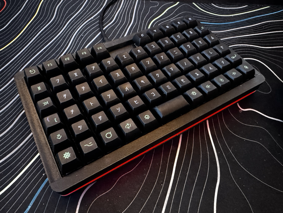 Close up of the keyboard